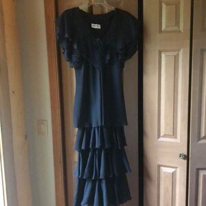 After Five black long dress